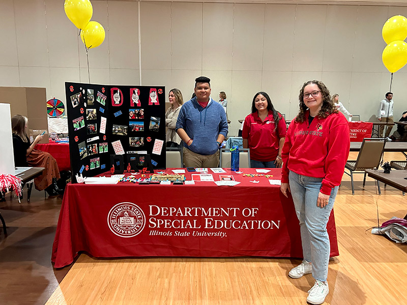 Student group at an event of the Department of Special Education.